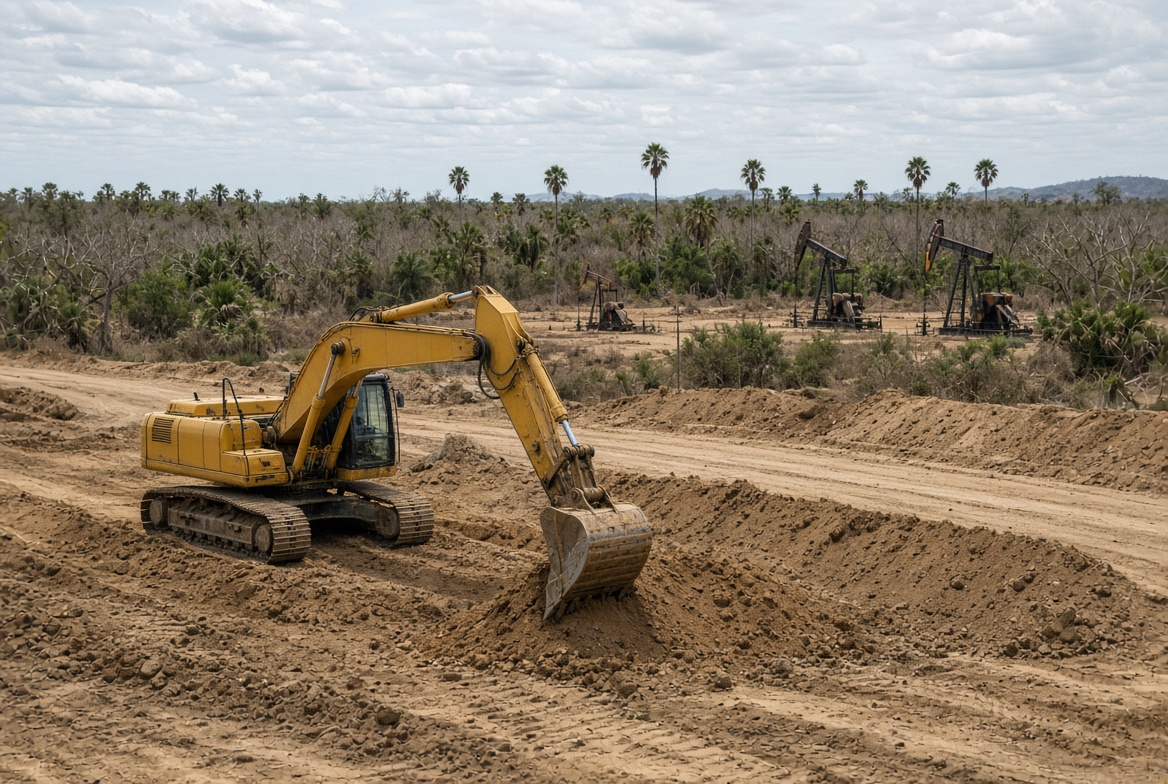 Movimiento de tierra en locación